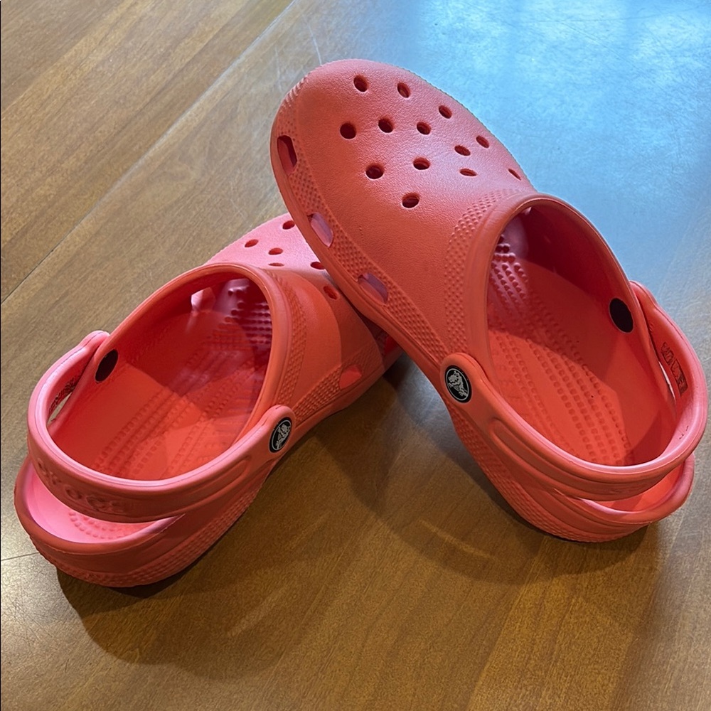 CROCS Pink Sandals & Flip Flops with Perforated Design